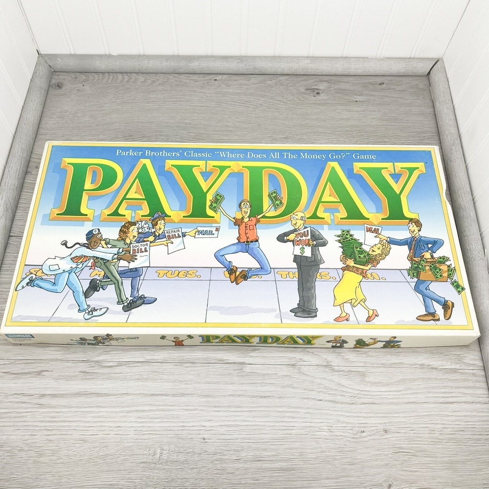 Vintage 1994 Parker Brothers PAYDAY Board Game - 100% COMPLETE Pay Day